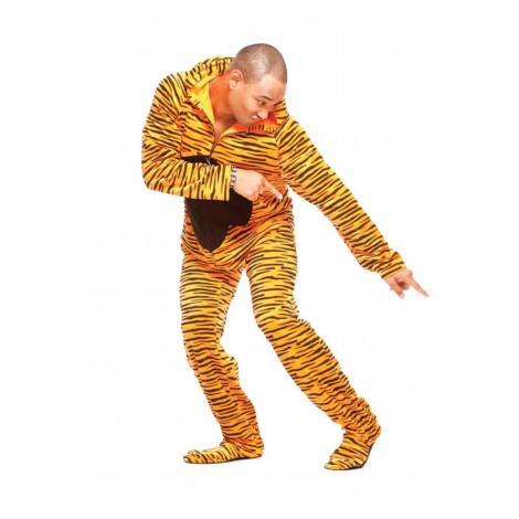 Tiger Adult Footed Costume