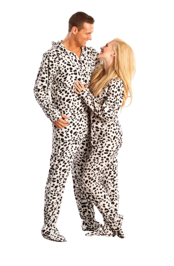 Dalmatians Adult Footed Onesie Pajamas - Image 3