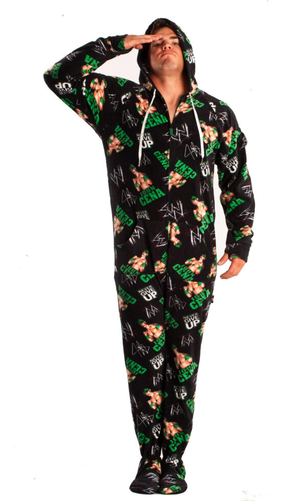 WWE John Cena Adult Footed Pajamas - Image 2