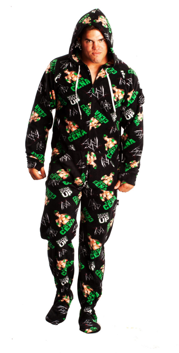 WWE John Cena Adult Footed Pajamas - Image 4