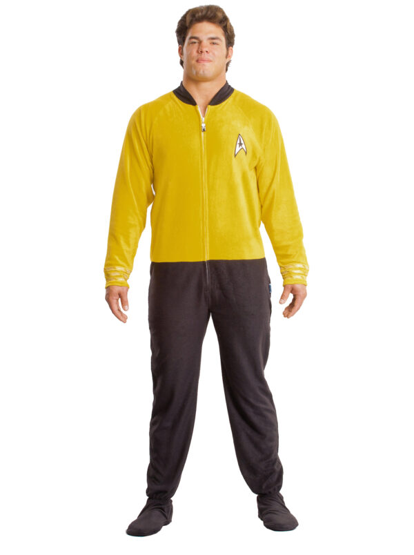 Star Trek Command Gold Footed Onesie Adult Pajamas - Image 5