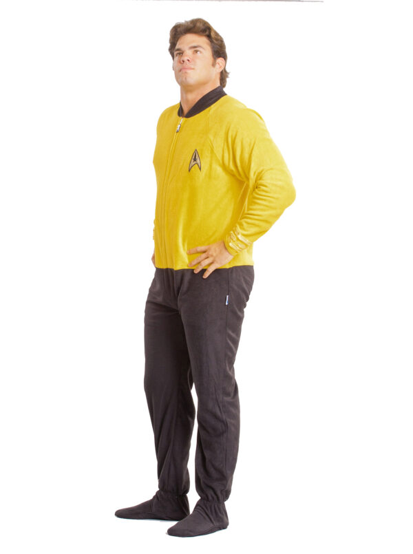 Star Trek Command Gold Footed Onesie Adult Pajamas - Image 3