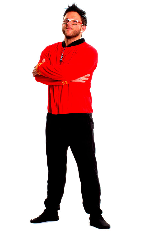 Star Trek Engineering Red Onesie Footed Pajamas