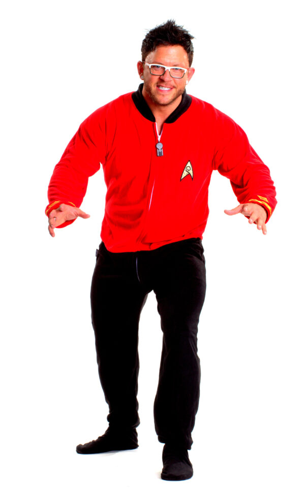 Star Trek Engineering Red Onesie Footed Pajamas - Image 5