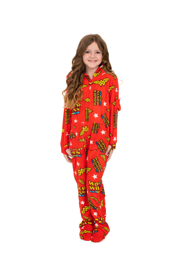 Superhero Footed Pajamas for Girls - Image 2