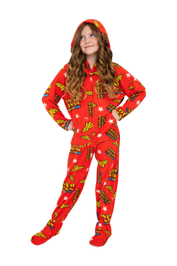 Superhero Footed Pajamas for Girls
